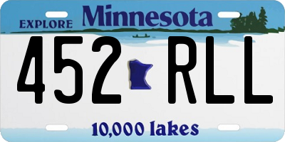 MN license plate 452RLL