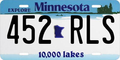 MN license plate 452RLS