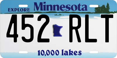 MN license plate 452RLT