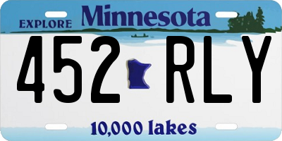 MN license plate 452RLY