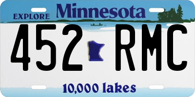 MN license plate 452RMC