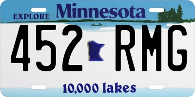 MN license plate 452RMG