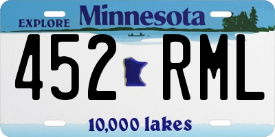 MN license plate 452RML