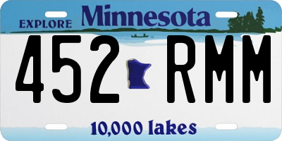 MN license plate 452RMM