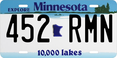 MN license plate 452RMN