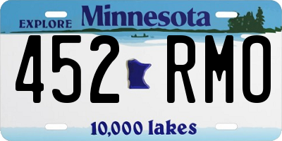 MN license plate 452RMO