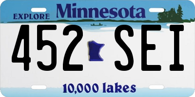 MN license plate 452SEI