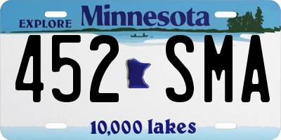 MN license plate 452SMA