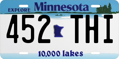 MN license plate 452THI