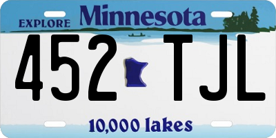 MN license plate 452TJL