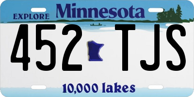 MN license plate 452TJS