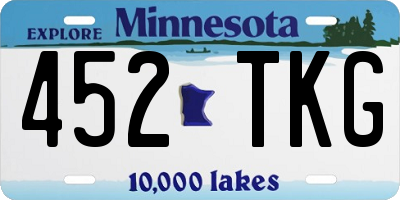 MN license plate 452TKG