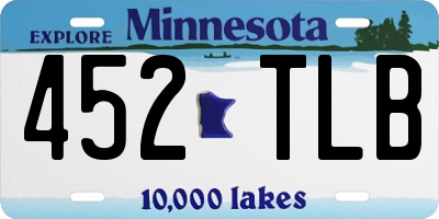 MN license plate 452TLB