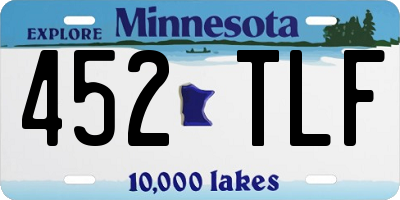 MN license plate 452TLF