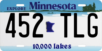 MN license plate 452TLG