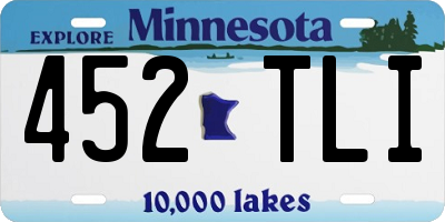 MN license plate 452TLI