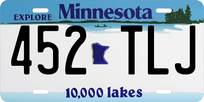 MN license plate 452TLJ