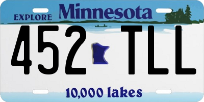 MN license plate 452TLL