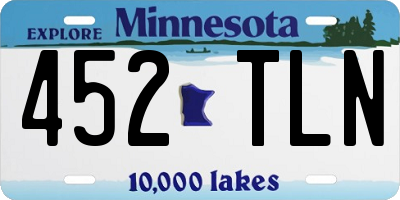 MN license plate 452TLN