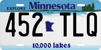 MN license plate 452TLQ