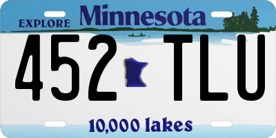 MN license plate 452TLU