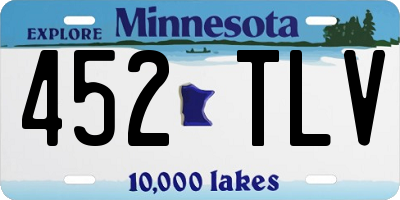 MN license plate 452TLV