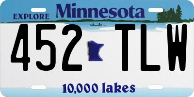 MN license plate 452TLW