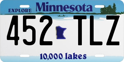 MN license plate 452TLZ