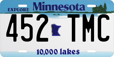 MN license plate 452TMC