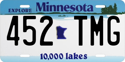 MN license plate 452TMG