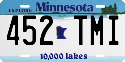 MN license plate 452TMI