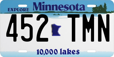 MN license plate 452TMN