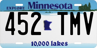 MN license plate 452TMV