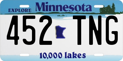 MN license plate 452TNG