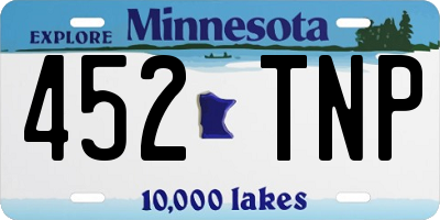 MN license plate 452TNP