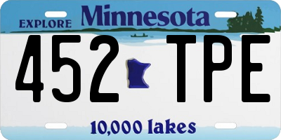 MN license plate 452TPE