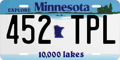 MN license plate 452TPL