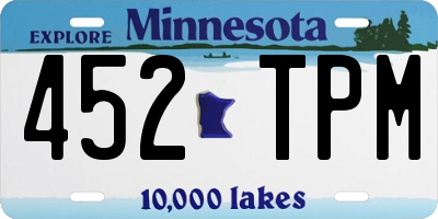MN license plate 452TPM