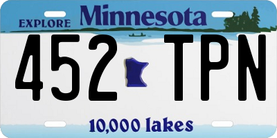 MN license plate 452TPN