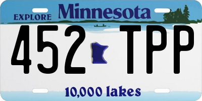 MN license plate 452TPP