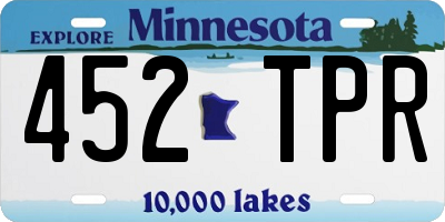 MN license plate 452TPR