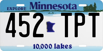 MN license plate 452TPT