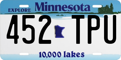 MN license plate 452TPU