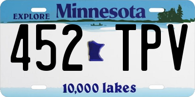 MN license plate 452TPV