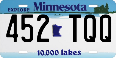 MN license plate 452TQQ