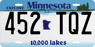 MN license plate 452TQZ