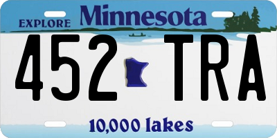MN license plate 452TRA