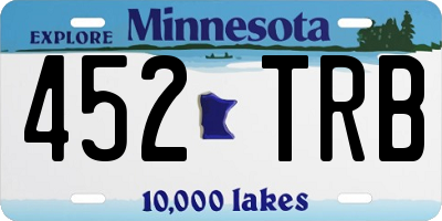 MN license plate 452TRB