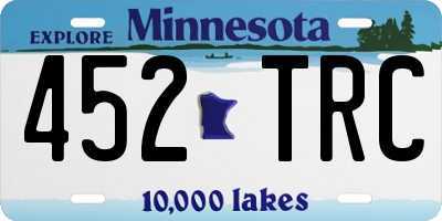 MN license plate 452TRC