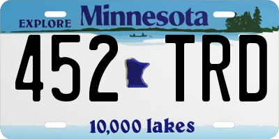 MN license plate 452TRD